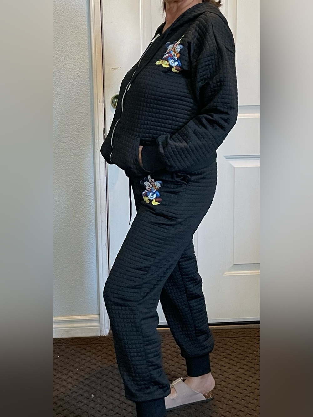 Womens Disney Characters Hoodie Zipper
Joggers Track Suit Size S